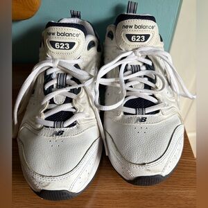 New Balance White Athletic Shoes 623